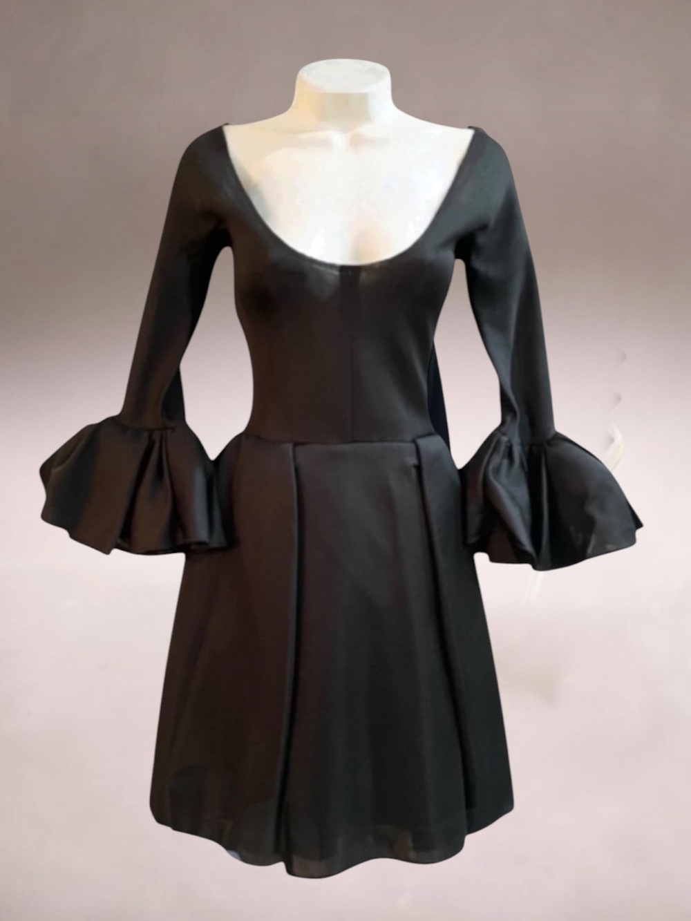 ROCHAS SILK Runway Couture Dress Size 38